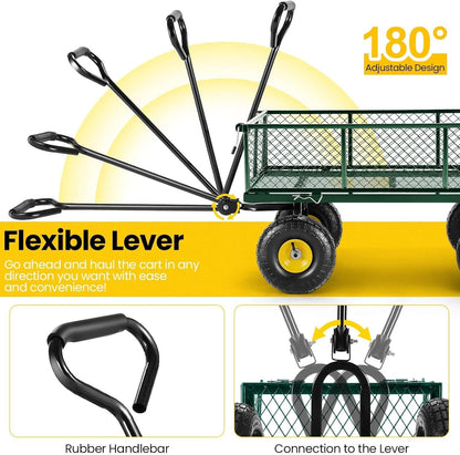 Heavy Duty Foldable Trolley Cart 360kg - Metal Mesh Utility Wagon - product image 5