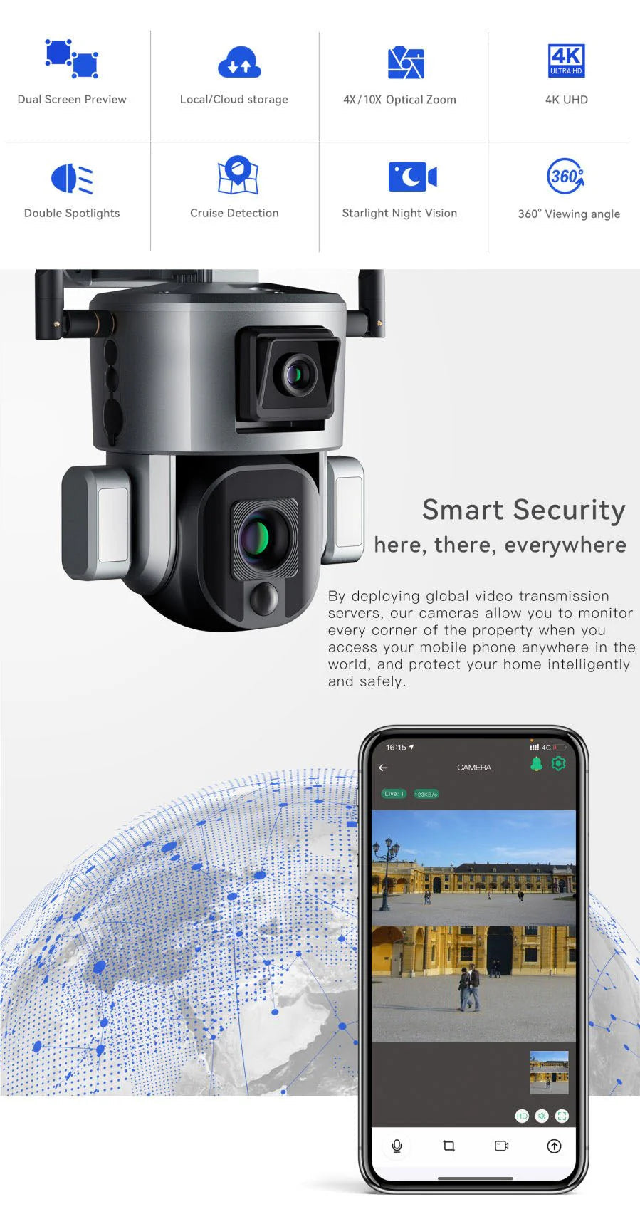S5 Solar Dual-Lens Security Camera 4K - product image 8