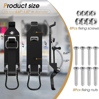 4-Pack Heavy Duty Shovel Holders - Roof Rack Tool Mount Clamps - product image 6