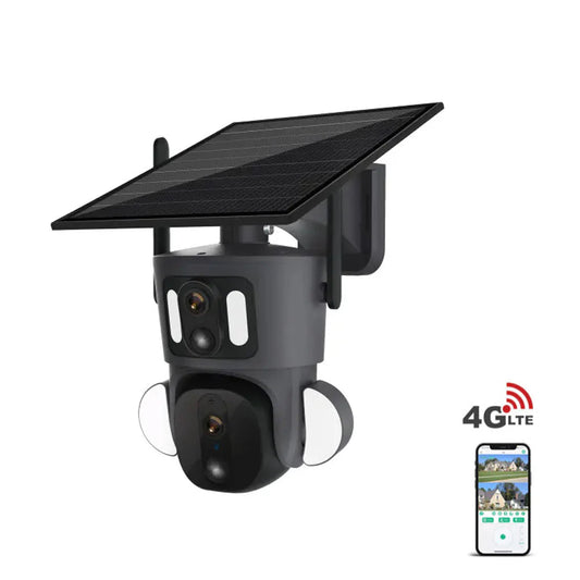 RBX-SD320 Solar PTZ Security Camera - 6MP 4K with Two-Way Audio