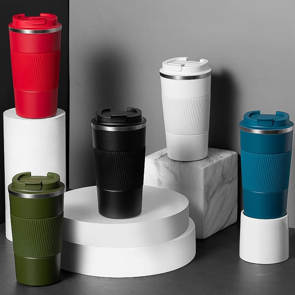 380ml Vacuum Insulated Stainless Steel Coffee Cup – Hot & Cold Travel Mug with Flip Lid - image 3
