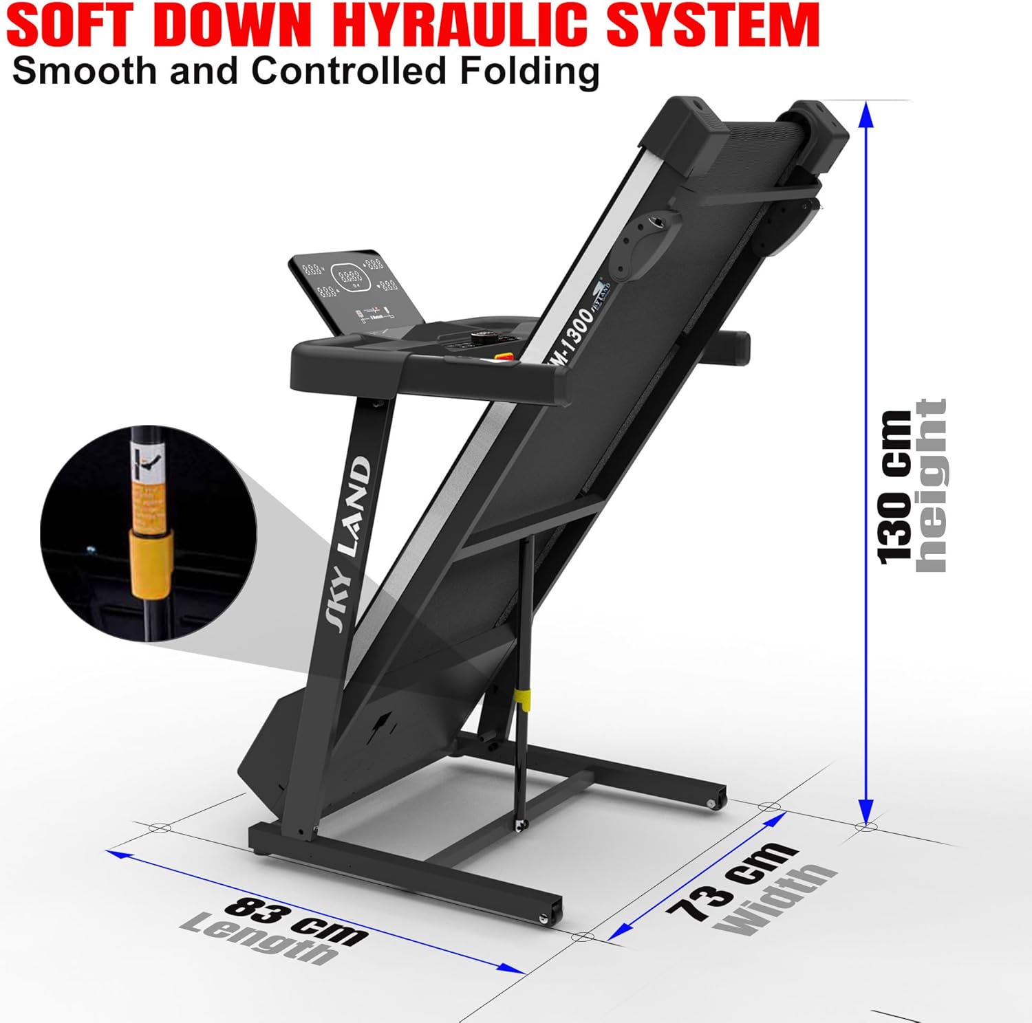 Sky Land Foldable Home Treadmill - Bluetooth Running & Walking Machine - product image 8