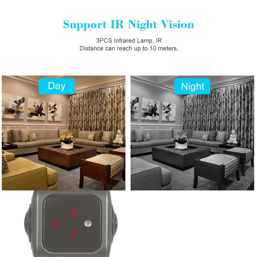 SVP720 Dual Lens Wi-Fi Security Camera, 2MP 1080P Panoramic Indoor Camera