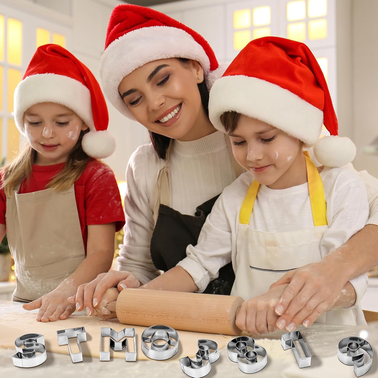 Stainless Steel Alphabet and Number Cookie Cutters Set - product image 3