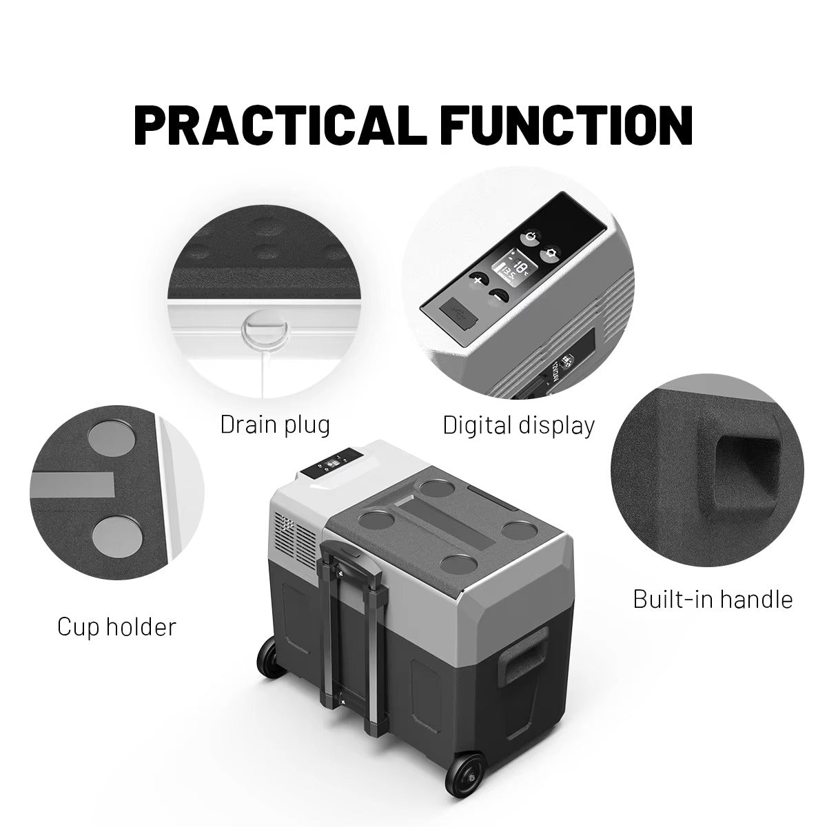 Portable Car Refrigerator with Lithium Battery 30L 40L 50L - product image 6