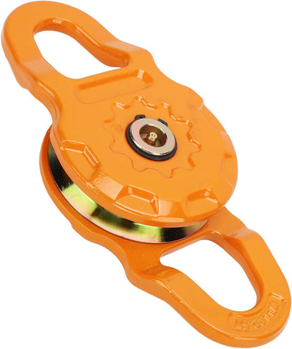 Dpofirs 25T Heavy-Duty Snatch Block - 12.5T Working Load Limit for Synthetic Rope & Steel Cable