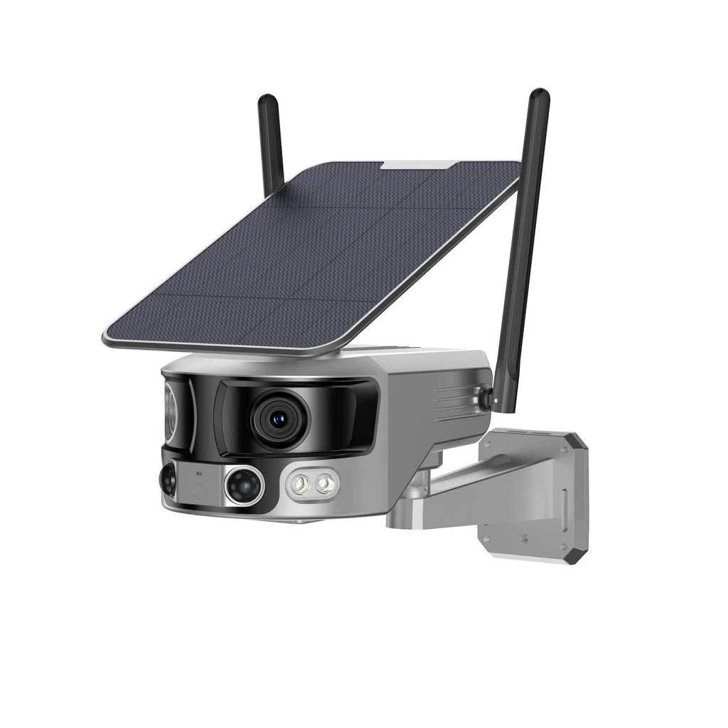 Y6 Solar Dual-Lens Security Camera - Dual 8MP 4K with 180 Degree Wide View