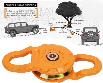 Dpofirs 25T Heavy-Duty Snatch Block - 12.5T Working Load Limit - product image 2