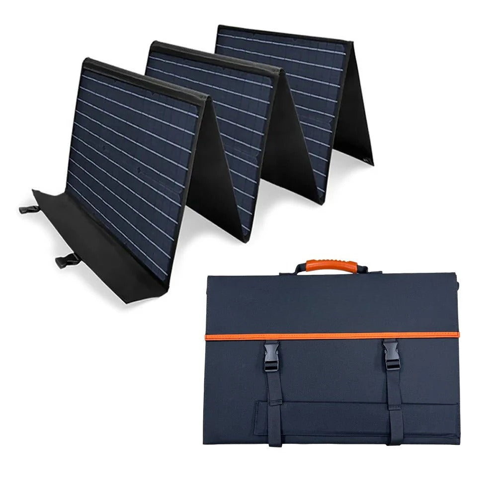 120W Foldable Solar Panel - Portable Solar Charging Kit for Camping & Outdoor Power