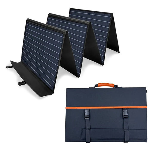 120W Foldable Solar Panel - Portable Solar Charging Kit for Camping & Outdoor Power
