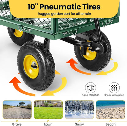 Heavy Duty Foldable Trolley Cart 360kg - Metal Mesh Utility Wagon - product image 6