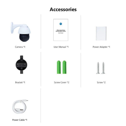 NIP-19HS PTZ Security Camera | 1080P | Ethernet | IR Night Vision | Two-Way Audio