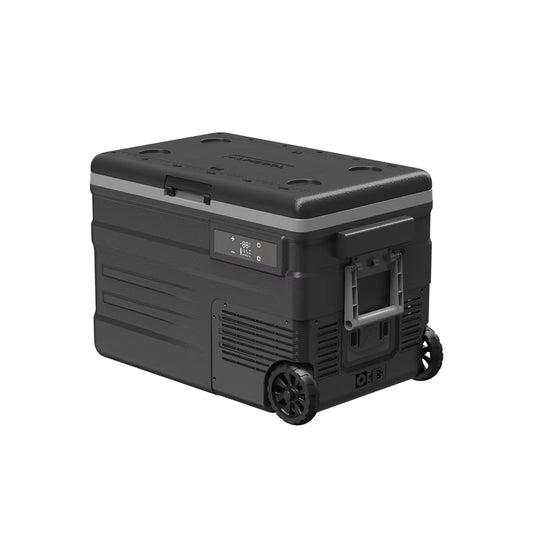 55L & 65L Car Refrigerator with Dual Power Options, LED Control Panel & Built-in Trolley – Perfect for Travel & Camping