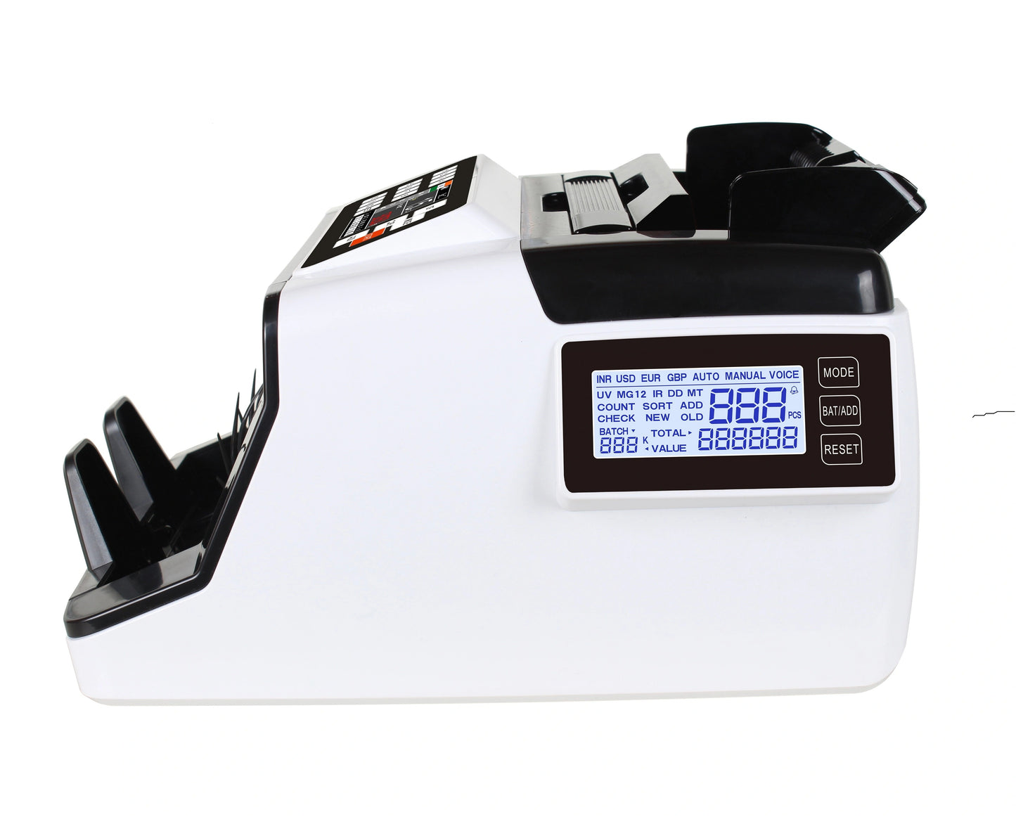 Currency Counter AL-7200 – 1000 pcs/min, UV/MG Detection, Dual LCD Display, RS-232 Interface - image 4