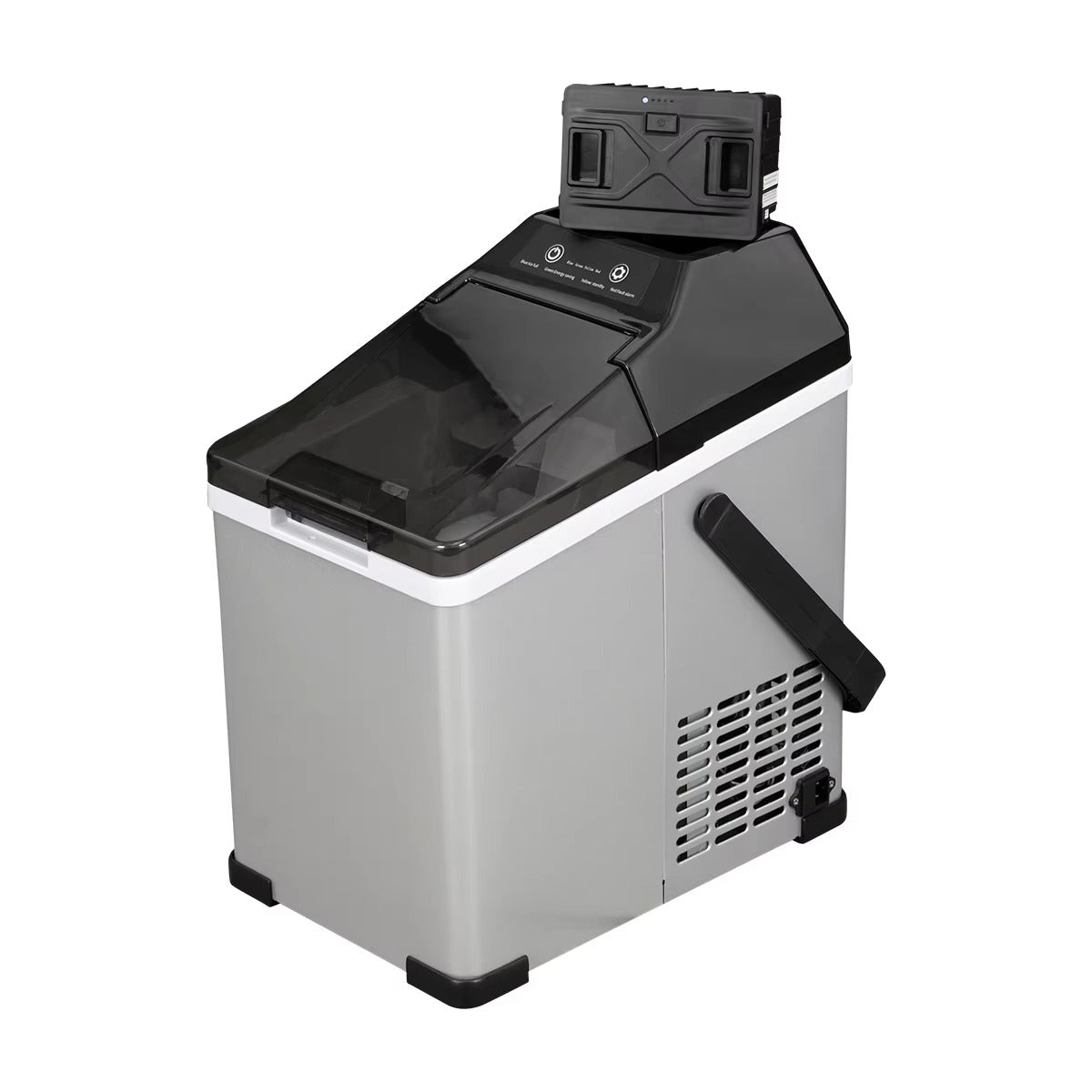TAZEET 1.5L Portable Ice Maker for Home & Car – Dual Power AC/DC Ice Machine, -20°C Freezing, LED Control Panel, 9 Bullet Ice Cubes per Cycle – Compact for Camping, Travel, Kitchen, Office UAE