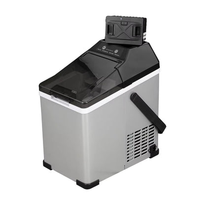 TAZEET 1.5L Portable Ice Maker for Home & Car – Dual Power AC/DC Ice Machine, -20°C Freezing, LED Control Panel, 9 Bullet Ice Cubes per Cycle – Compact for Camping, Travel, Kitchen, Office UAE