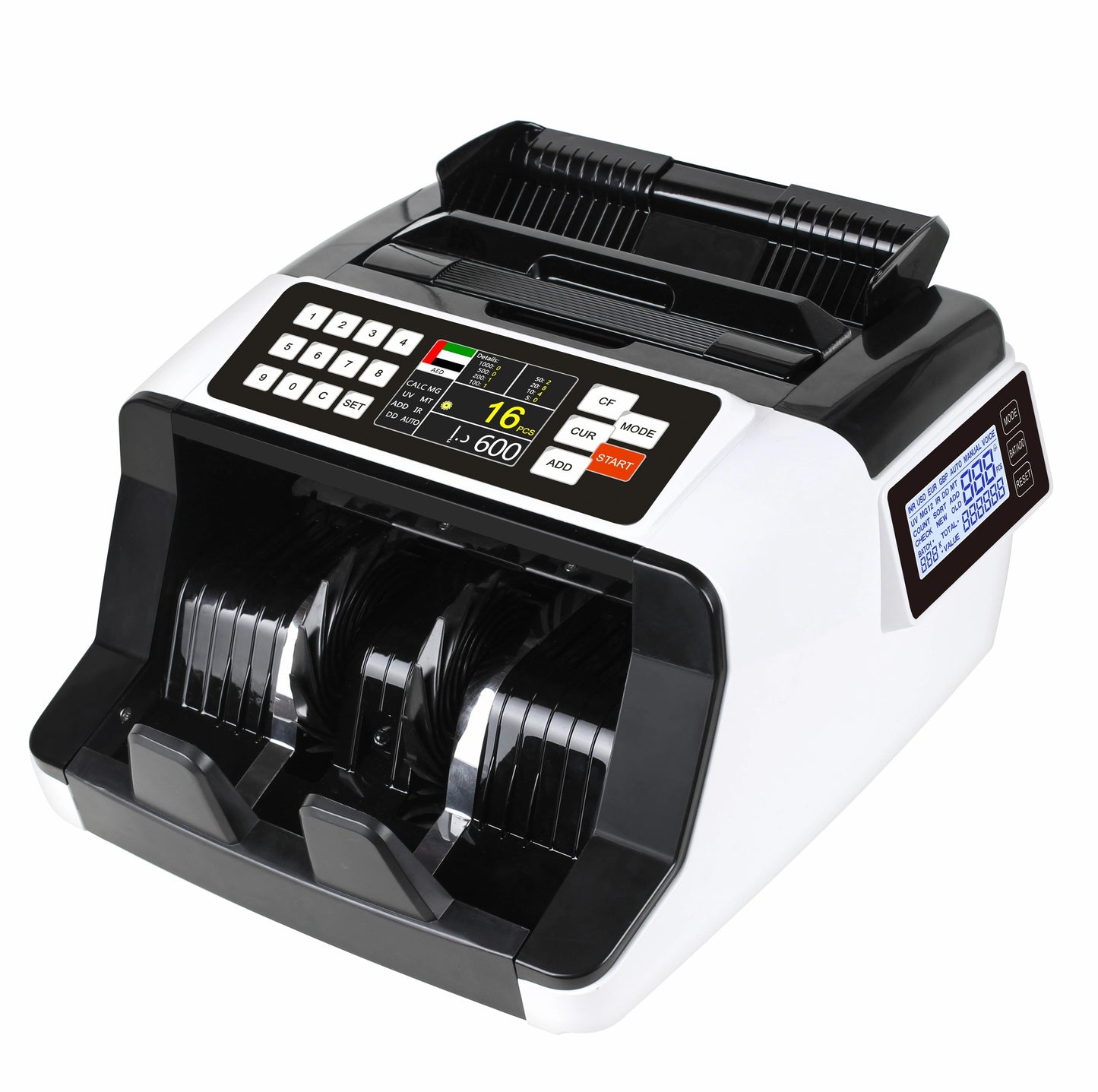 Currency Counter AL-7200 – 1000 pcs/min, UV/MG Detection, Dual LCD Display, RS-232 Interface - image 6