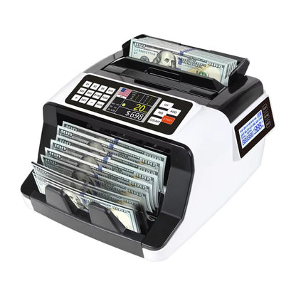 Currency Counter AL-7200 – 1000 pcs/min, UV/MG Detection, Dual LCD Display, RS-232 Interface - image 2