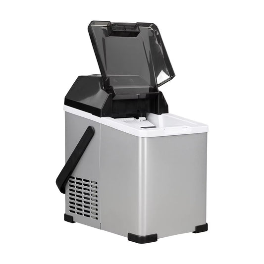 TAZEET 1.5L Portable Ice Maker for Home & Car – Dual Power AC/DC Ice Machine, -20°C Freezing, LED Control Panel, 9 Bullet Ice Cubes per Cycle – Compact for Camping, Travel, Kitchen, Office UAE