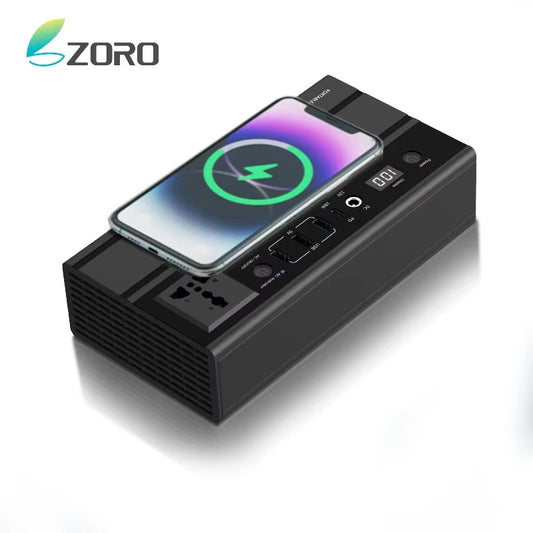 Tazeet FAC-200X Portable Power Station | 200W Power Bank with Wireless Charging | Emergency & Outdoor Use