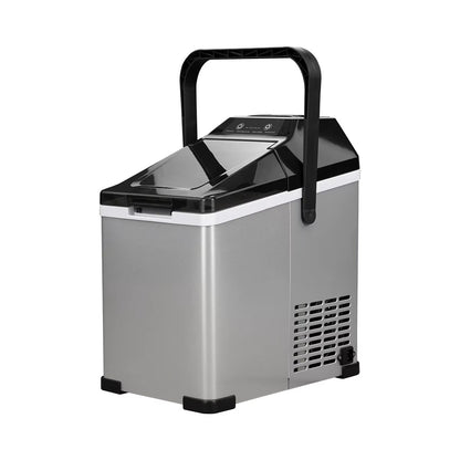 TAZEET 1.5L Portable Ice Maker for Home & Car – Dual Power AC/DC Ice Machine, -20°C Freezing, LED Control Panel, 9 Bullet Ice Cubes per Cycle – Compact for Camping, Travel, Kitchen, Office UAE