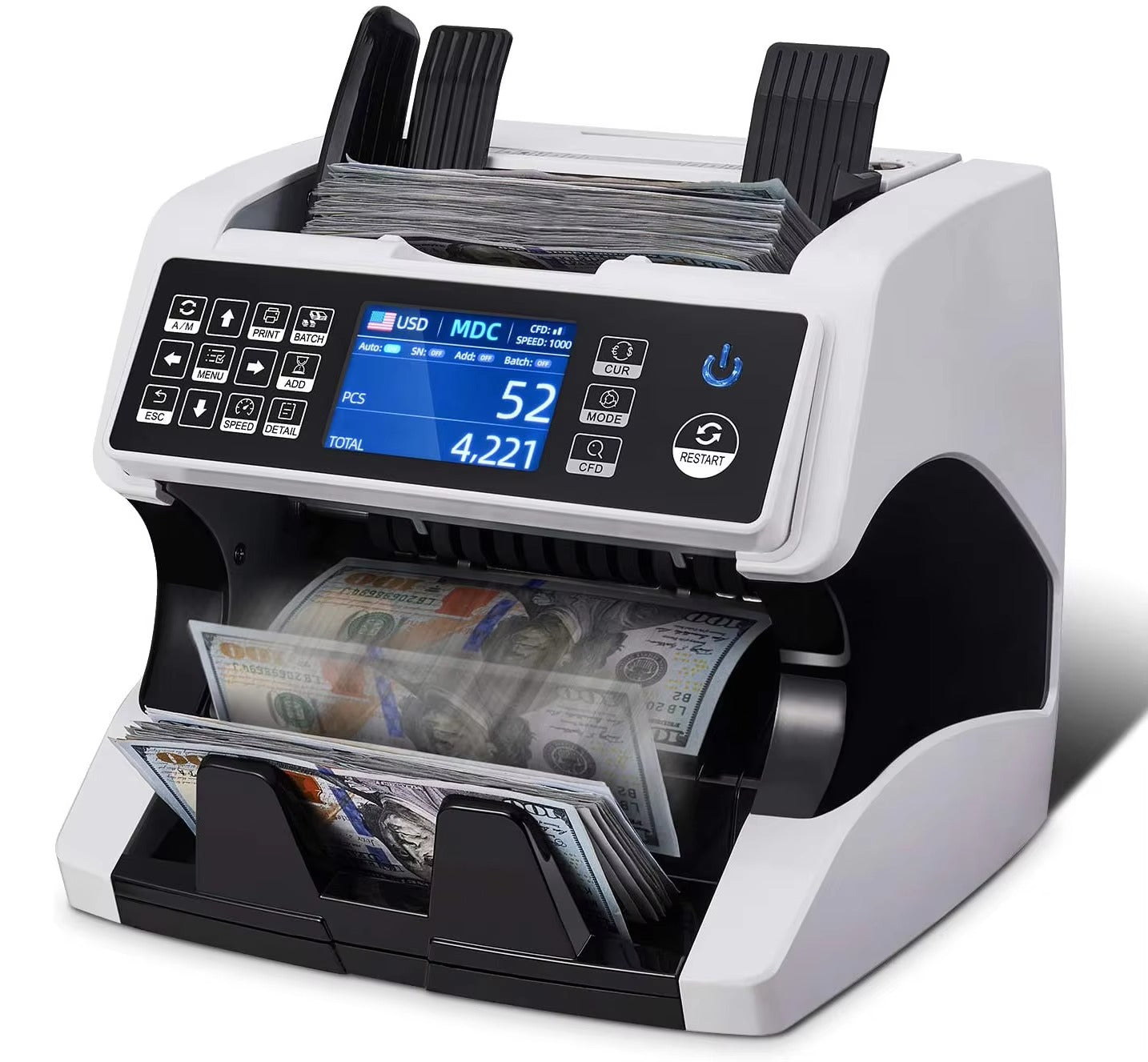 Currency Counter Model AL-920 with Multi-Mode Operation and Advanced Detection