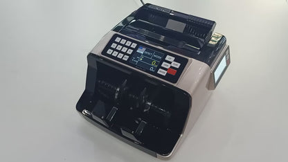 Currency Counter AL-7200 – 1000 pcs/min, UV/MG Detection, Dual LCD Display, RS-232 Interface - video 1