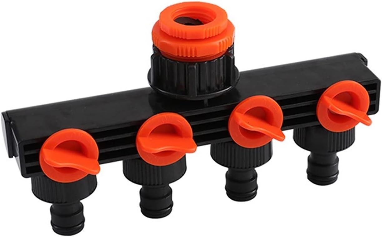 Quick Connector For Garden Irrigation Pipe Tap Fit Garden Watering Irrigation Tools 4 - way Tap Hose Splitter Drip Manifold Fittings Pipe Connector Set Adapter Faucet Quick Thread - Tazeet.com