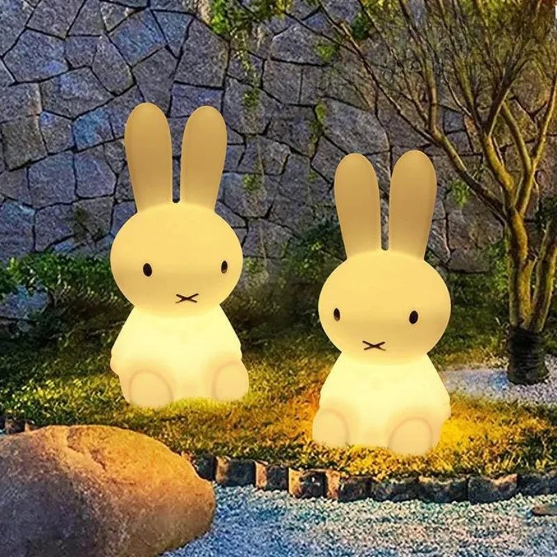 Rabbit Mood Light LED Desk Lamp Cute Cartoon Children's Gift Bedroom Bedside Light Living Room Floor Light - Tazeet.com