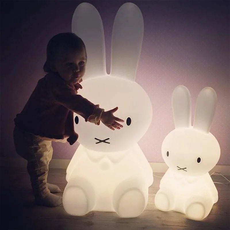 Rabbit Mood Light LED Desk Lamp Cute Cartoon Children's Gift Bedroom Bedside Light Living Room Floor Light - Tazeet.com