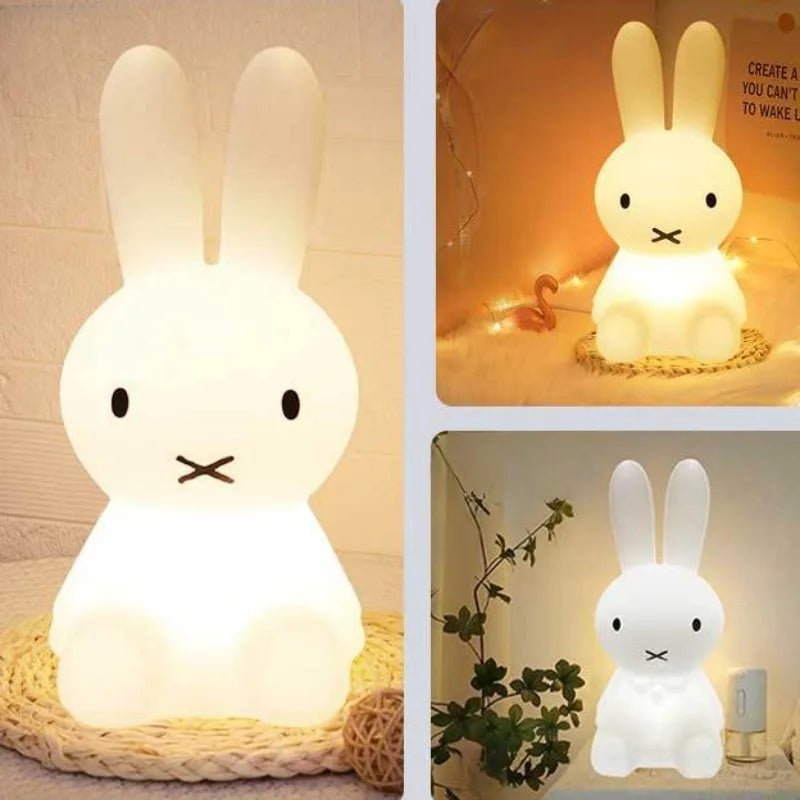 Rabbit Mood Light LED Desk Lamp Cute Cartoon Children's Gift Bedroom Bedside Light Living Room Floor Light - Tazeet.com