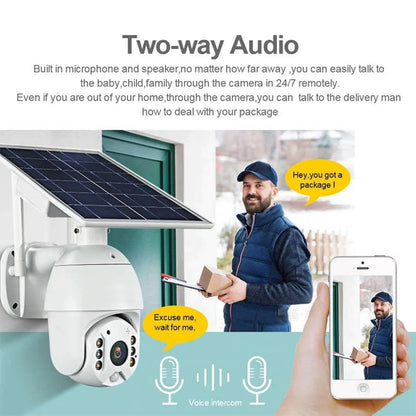 Solar PTZ Wireless Camera RBX-S10 | 5MP, 360° PTZ, Full-Color Night Vision, IP65 Waterproof - Tazeet.com
