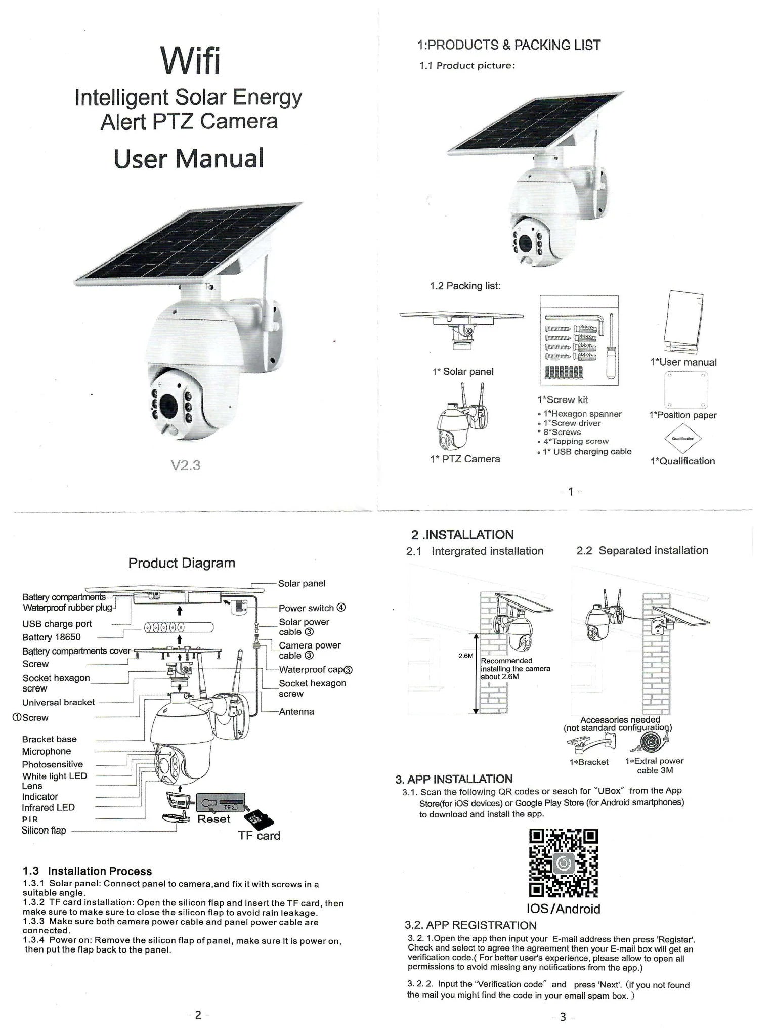 Solar PTZ Wireless Camera RBX-S10 | 5MP, 360° PTZ, Full-Color Night Vision, IP65 Waterproof - Tazeet.com