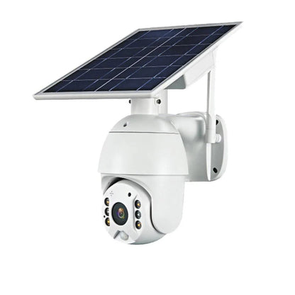 Solar PTZ Wireless Camera RBX-S10 | 5MP, 360° PTZ, Full-Color Night Vision, IP65 Waterproof - Tazeet.com