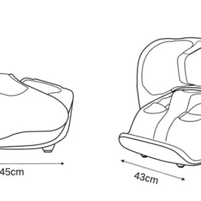 Foldable Foot and Calf Massager with Heat, Kneading, Vibration & Reflexology Therapy – Perfect for Relaxation & Pain Relief