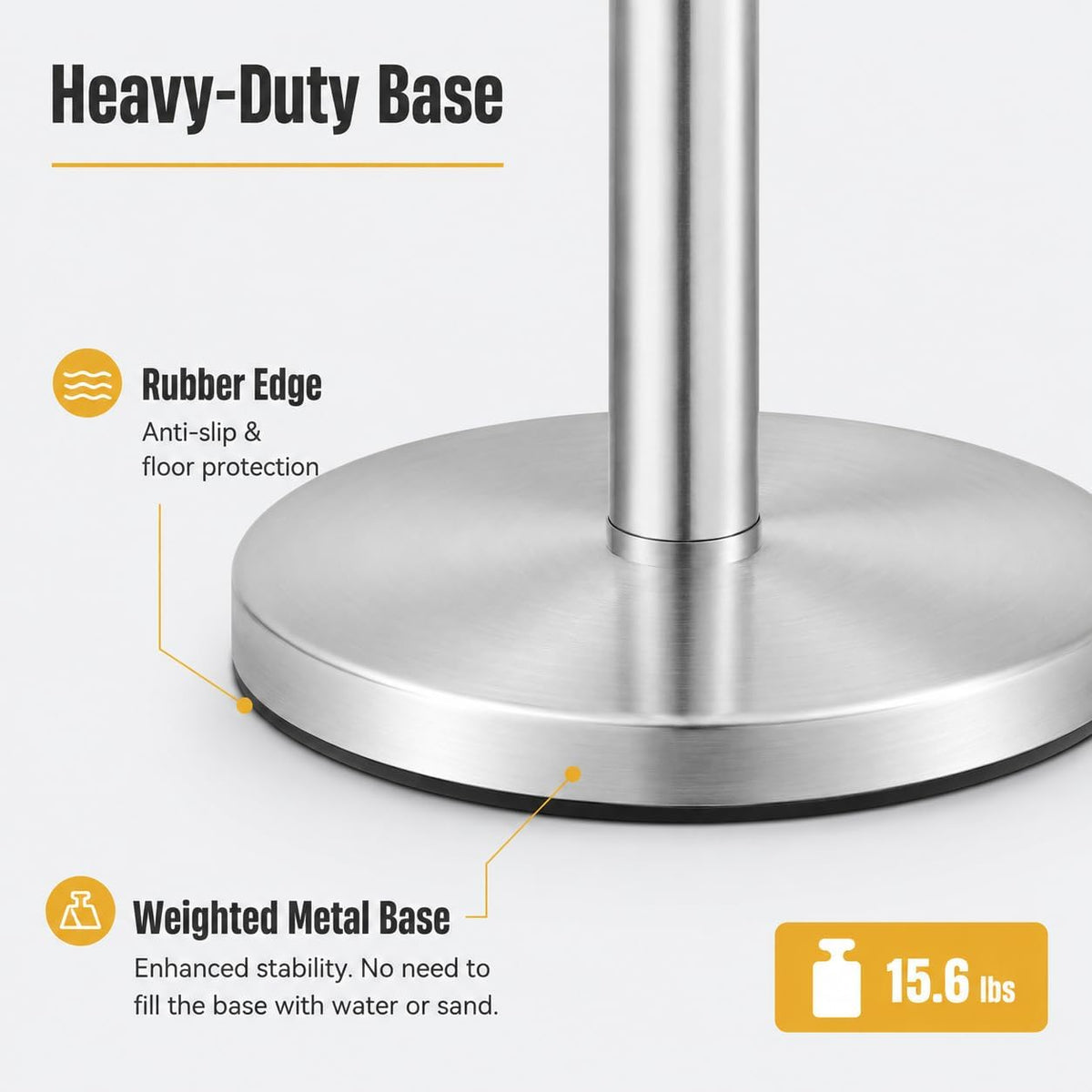 Retractable Queue Barrier Stanchion – 2M Black Belt Crowd Control Post