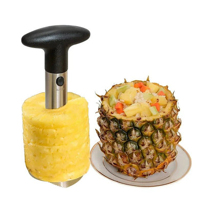 Stainless Steel Pineapple Silcer Peeler Fruit Corer Slicer Ananas Peeler Cutter Fruit Spiral Cutter Kitchen Tools Accessories - Tazeet.com