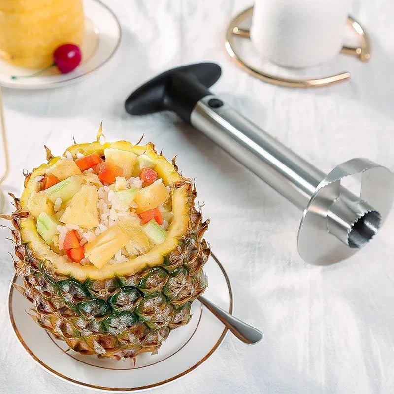 Stainless Steel Pineapple Silcer Peeler Fruit Corer Slicer Ananas Peeler Cutter Fruit Spiral Cutter Kitchen Tools Accessories - Tazeet.com