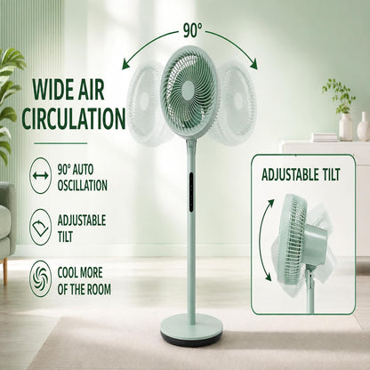 TAZEET pedestal fan for bedroom living room or office