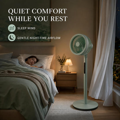 TAZEET 10-inch fan adjustable tilt and height features