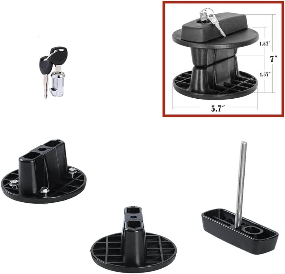 TAZEET 10 litre lockable portable fuel container and mounting bracket — gallery view 4