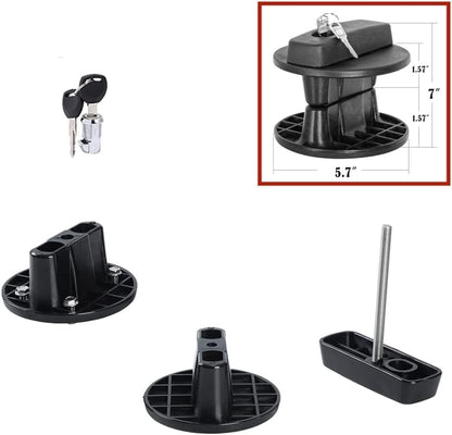 TAZEET 10 litre lockable portable fuel container and mounting bracket — gallery view 4
