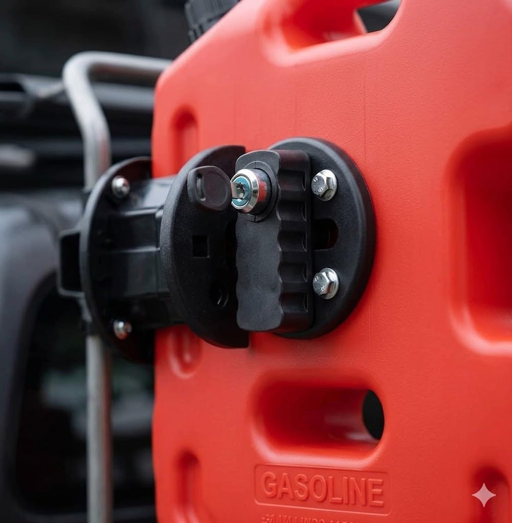TAZEET 10 litre lockable portable fuel container and mounting bracket — gallery view 8