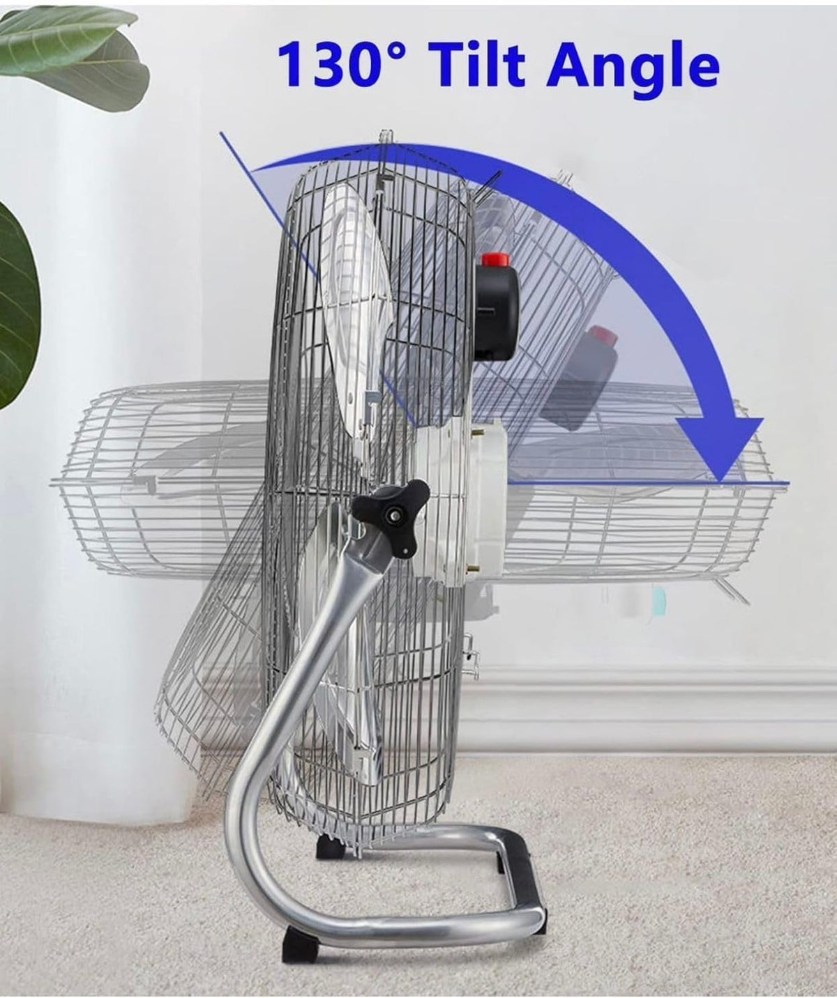 12-inch heavy-duty metal floor fan – gallery view 3
