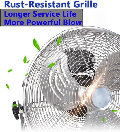 12-inch heavy-duty metal floor fan – gallery view 7