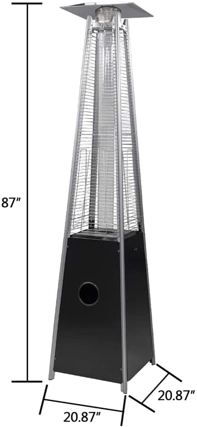 TAZEET black 13 kW pyramid propane patio heater — gallery view 2