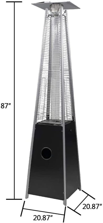 TAZEET black 13 kW pyramid propane patio heater — gallery view 2