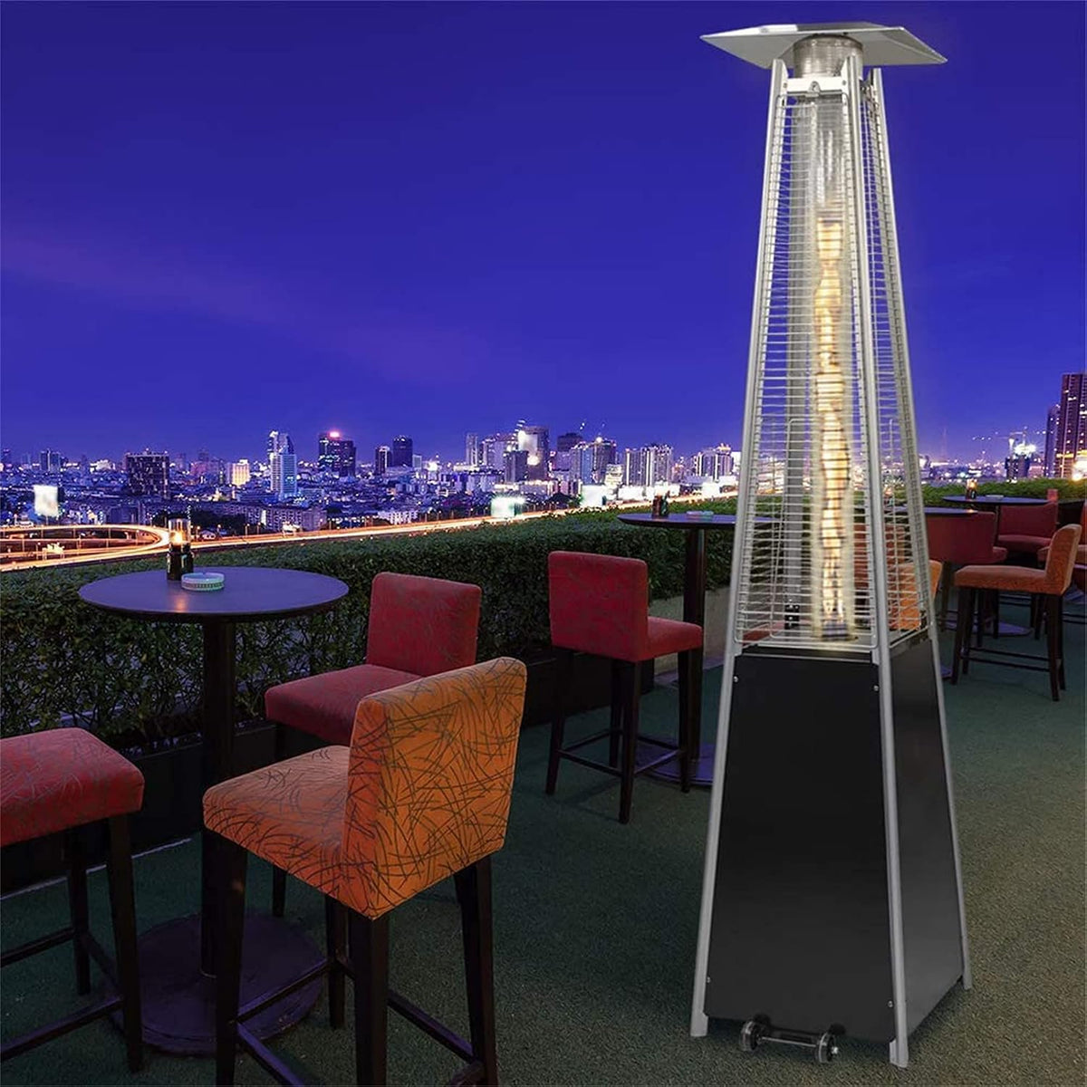 TAZEET black 13 kW pyramid propane patio heater — gallery view 6