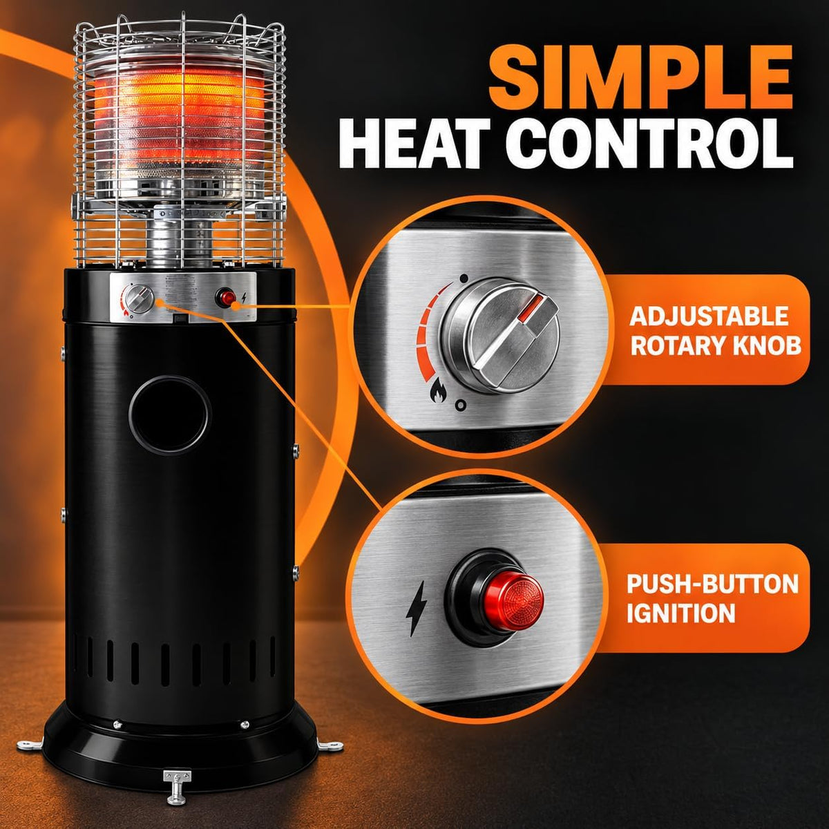 15kW outdoor gas patio heater – gallery view 4