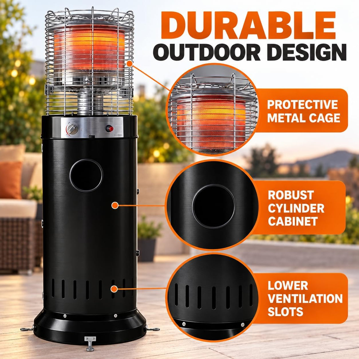 15kW outdoor gas patio heater – gallery view 5